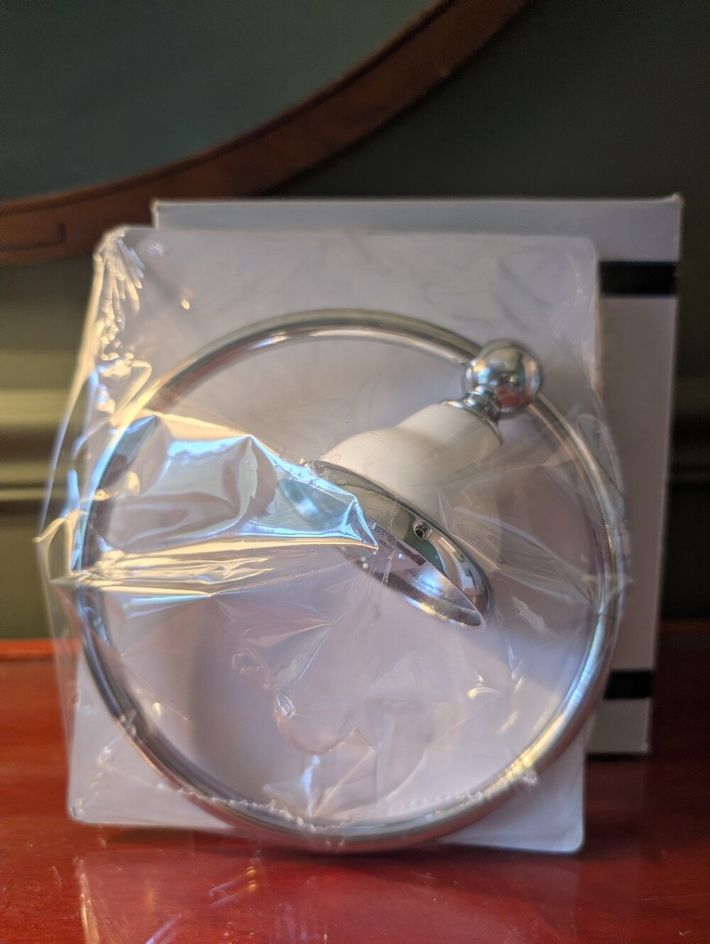 Gatco Chrome and Porcelain Towel Ring NWT